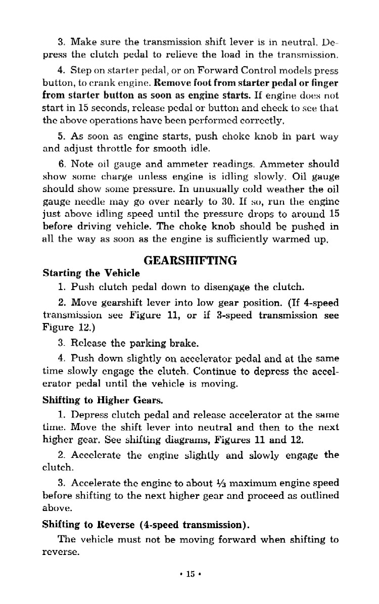 1952 Chevrolet Trucks Operators Manual Page 70